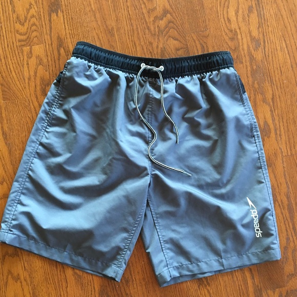 Speedo Men's Gray Swim Trunks - Picture 1 of 3